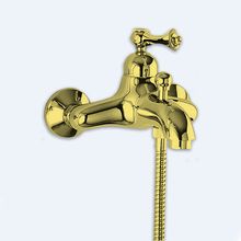 Смеситель для ванны и душа однорычажный Cezares MARGOT-VM-03/24-M Золото 24 карат ручки Золото 24 карат