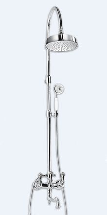 Душевая колонна со смесителем с поворотным изливом, верхним и ручным душем Cezares MARGOT-CVDF-01-M Хром ручки Хром