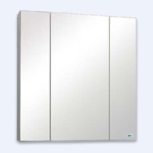 Шкаф-зеркало Lindis Оскар -75 без подсветки, цвет: белый 750*145*820 18383