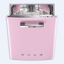 Smeg стиль 50-х годов ST2FABPK Посудомоечная машина, встраиваемая, 60 см розовый