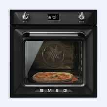 Smeg Victoria SFP6925NPZE1 Многофункциональный духовой шкаф с функцией пиролиза, функция "Пицца", 60 см черный