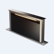 Smeg KDD90VXE-2 Вытяжка, встраиваемая в столешницу, 90 см нержавеющая сталь, черное стекло