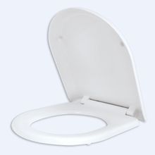 Сиденье для унитаза универсальное* IDDIS 001 001DPSEi31 дюропласт, система плавного закрывания Soft Close, система Easy Fix, цвет: белый. Универсальна