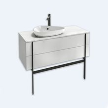 Тумба 120 см под раковину - 2 ящика, белый лак Jacob Delafon Nouvelle Vague EB3041-G1C Тумба 120 см под раковину - 2 ящика, белый лак Jacob Delafon Nouvelle Vague EB3041-G1C