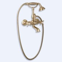 Смеситель для ванны с ручным душем Cezares GOLF-VD-02-M Бронза ручки Бронза Смеситель для ванны с ручным душем Cezares GOLF-VD-02-M Бронза ручки Бронза