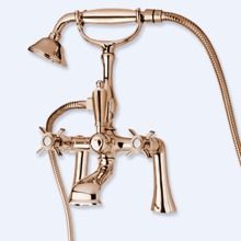 Смеситель на борт ванны с ручным душем Cezares GOLF-PBV-02-M Бронза ручки Бронза Смеситель на борт ванны с ручным душем Cezares GOLF-PBV-02-M Бронза ручки Бронза