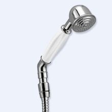 Ручной душ со шлангом 150 см Cezares CZR-C-DEF2-01-Bi Хром ручка Белая