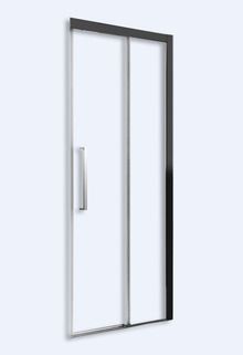 560-120000L-05-02 (СПЕЦ.ЗАКАЗ) Душевая дверь EXCLUSIVE ECS2P/1200*2050 black elox/transparent/6mm