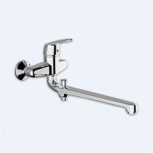 Zipponi Omega Смеситель для ванны 1-рычажный с дивертером, излив 350 мм, с ручной лейкой в комплекте, хром. 56550CR-001 Zipponi Omega Смеситель для ванны 1-рычажный с дивертером, излив 350 мм, с ручной лейкой в комплекте, хром. 56550CR-001