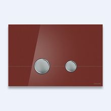 Кнопка для инсталляции Cersanit STERO, стекло, красный глянцевый, универсальная, Сорт1 BU-STE/Rdg/Gl