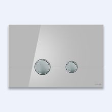 Кнопка для инсталляции Cersanit STERO, стекло, серый глянцевый, универсальная, Сорт1 BU-STE/Grg/Gl