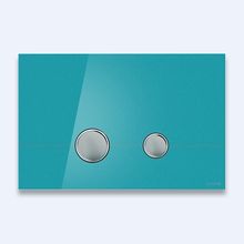 Кнопка для инсталляции Cersanit STERO, стекло, лазурный глянцевый, универсальная, Сорт1 BU-STE/Azg/Gl