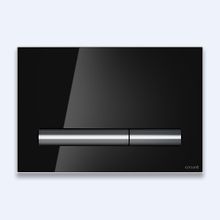 Кнопка для инсталляции Cersanit PILOT, стекло, черный глянцевый, универсальная, Сорт1 BU-PIL/Blg/Gl