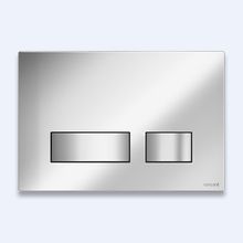 Кнопка для инсталляции Cersanit MOVI, хром матовый, универсальная, Сорт1 BU-MOV/Cm