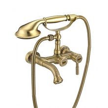 "Жасмин" LM6612B Смеситель для ванны с  коротким фиксированным  изливом, бронза