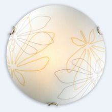 Настенно-потолочный светильник Сонекс 142 SN14 037 E27 100W 220V золото/декор коричн/янтарн MORTIA