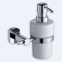 Дозатор для жидкого мыла Milardo Tasman T091MI Латунь, матовая стеклянная колба