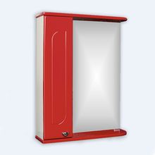 Шкаф-зеркало Радуга Красный 50 левый Айсберг