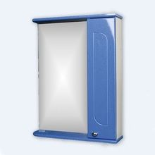 Шкаф-зеркало Радуга Синий металлик 60 правый Айсберг