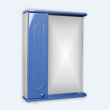 Шкаф-зеркало Радуга Синий металлик 60 левый Айсберг