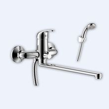 Смеситель одноручный (35 мм) для ванны с плоским изливом 350 мм, хром Y35-32