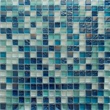 Мозаика стеклянная с камнем Керамоград DGS037 15*15 (300х300х8)