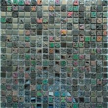 Мозаика стеклянная с камнем Керамоград DGS030 15*15 (300х300х8)