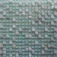 Мозаика стеклянная с камнем Керамоград DGS018 15*15 (300х300х8 / 6)