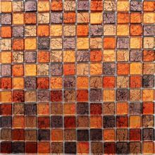 Мозаика стеклянная с камнем Керамоград Sh105 23*23 (300х300х6)