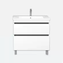 Garda PIANO 80 комплект мебели напольный (тумба + раковина Эйфория-80), цвет белый/серый PN-Tn80W/Gr