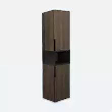 COMFORTY. Шкаф-колонна  "Франкфурт-40" дуб шоколадно-коричневый