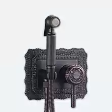 "Жасмин" LM6619ORB Смеситель с гигиеническим душем, встраиваемый, черная бронза
