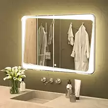 AZARIO зеркало Benita влагостойкое с подсветкой и гравировкой 1000*800