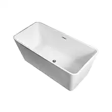 LIN17080 LINCOLN Ванна акриловая, свободностоящая, в комплекте с сифоном и металлической рамой, 1700X750X580мм