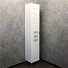 COMFORTY. Шкаф-колонна "Модена М-35" белая матовая