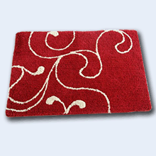 Коврик для ванной Iddis Flower Lace, red 411M690I12 60х90 микрофибра, высота ворса:1,5-2,5см