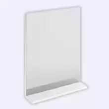 Зеркало Cersanit Melar с полочкой без подсветки белый LU-MEL