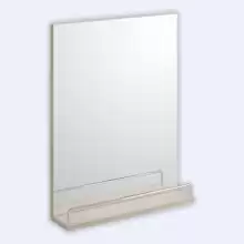 Зеркало Cersanit Smart без подсветки с полкой белый сорт1 LU-SMA