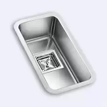 Кухонная мойка врезная Oulin OL-0361 square 1 чаша 220*420x130 моноблок 1,2 выпуск квадрат