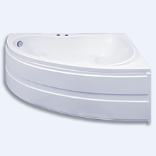 Акриловая ванна Bas Alegra 150x90, с каркасом правая