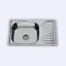 Кухонная мойка Premial PL 6642 прямоугольная 660*420*180 матовая, сталь 0,8