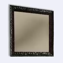 Зеркало с рамой из дерева Kerasan Retro 736401 100*100см, цвет черный глянец