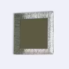 Зеркало с рамой из дерева Kerasan Retro 736402 100*100см, цвет серебро