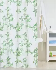 Штора для ванной комнаты Iddis Bamboo Leaf SCID010P Размер: 200х200