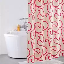 Штора для ванной комнаты Iddis Flower Lace, red 411P20RI11 Размер: 200х200