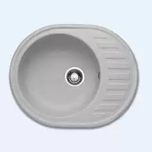 Кухонная мойка врезная Granicom G015 1 чаша оборачиваемая из саянского мрамора 620х490х190 серебристый