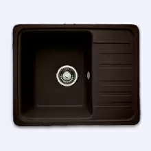 Кухонная мойка врезная Granicom G007 1 чаша оборачиваемая из саянского мрамора 560х450х175 шоколад