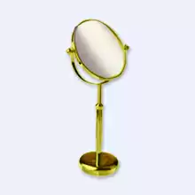 Настольное зеркало Dededimos 69H7-20-M, регулируется по высоте 37 до 55 см, трехкратное увеличение, золото
