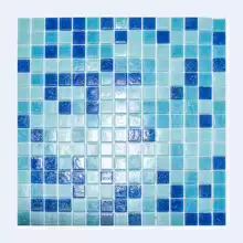 Мозаика стекло Elada Econom MC123 (327*327мм) голубой микс