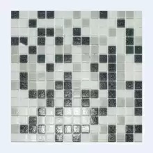 Мозаика стекло Elada Econom MDA233 (327*327*4мм) серый микс
